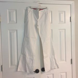 Banana Republic Martin fit white khakis